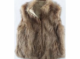 Faux Fur Gilet, Smokey 34455550