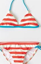 Johnnie  b Halterneck Bikini, Pinky Orange/Snowdrop Stripe