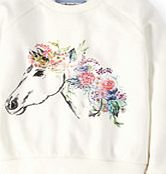 Johnnie  b Heidi Sweatshirt, White/Festival Horse 34810366