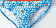 Johnnie  b Printed Bikini Bottoms, Hazy Blue Sail Boats