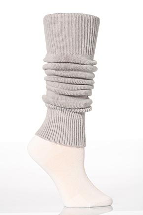 Jonathan Aston Ladies 1 Pair Jonathan Aston Soft Legwarmers In 4 Colours Silver