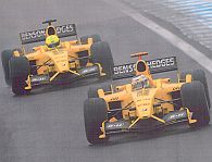 Jordan Fisichella Leading Firman At Brazil 2003