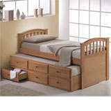 Joseph Furniture Joseph 90cm Joseph Single Guest Bed in Rubberwood with Maple finish