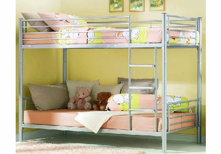 Joseph International Joseph Metal Bunk Bed-Silver