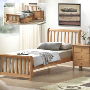 Joseph Leo 3FT Single Wooden Bedstead