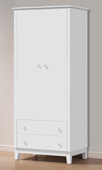 Joseph Julius White 2 Door Wardrobe