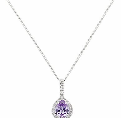 Jou Jou Sterling Silver Cubic Zirconia Teardrop