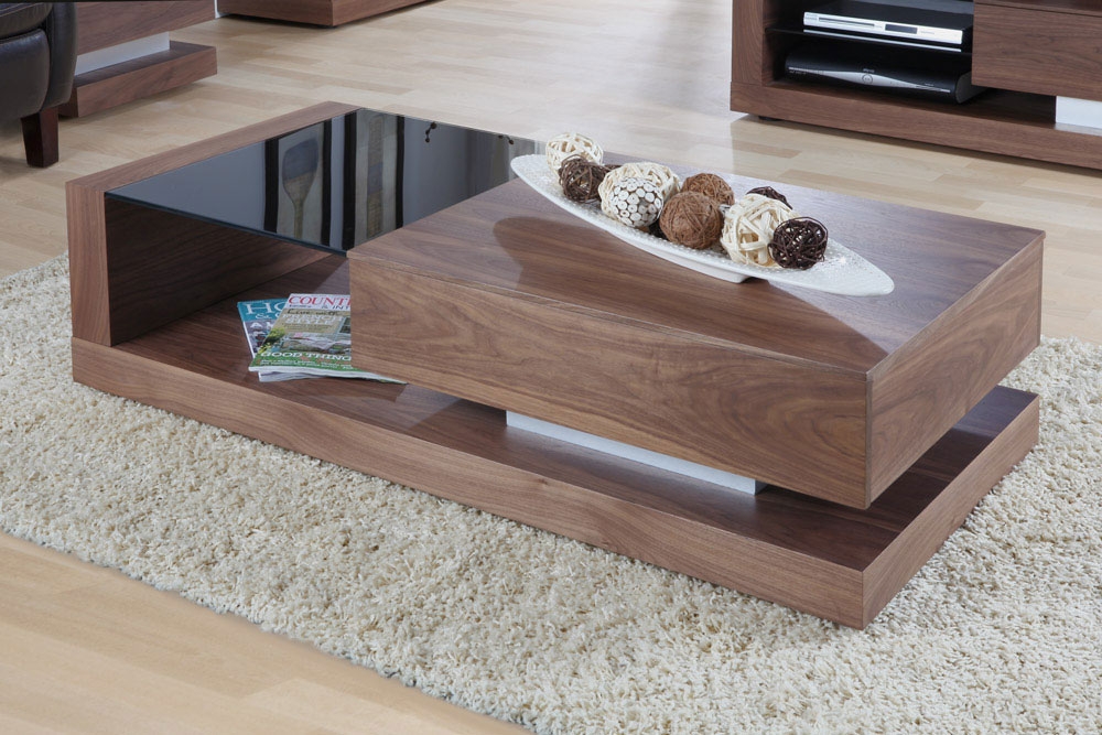 Cube Walnut Coffee Table JF613