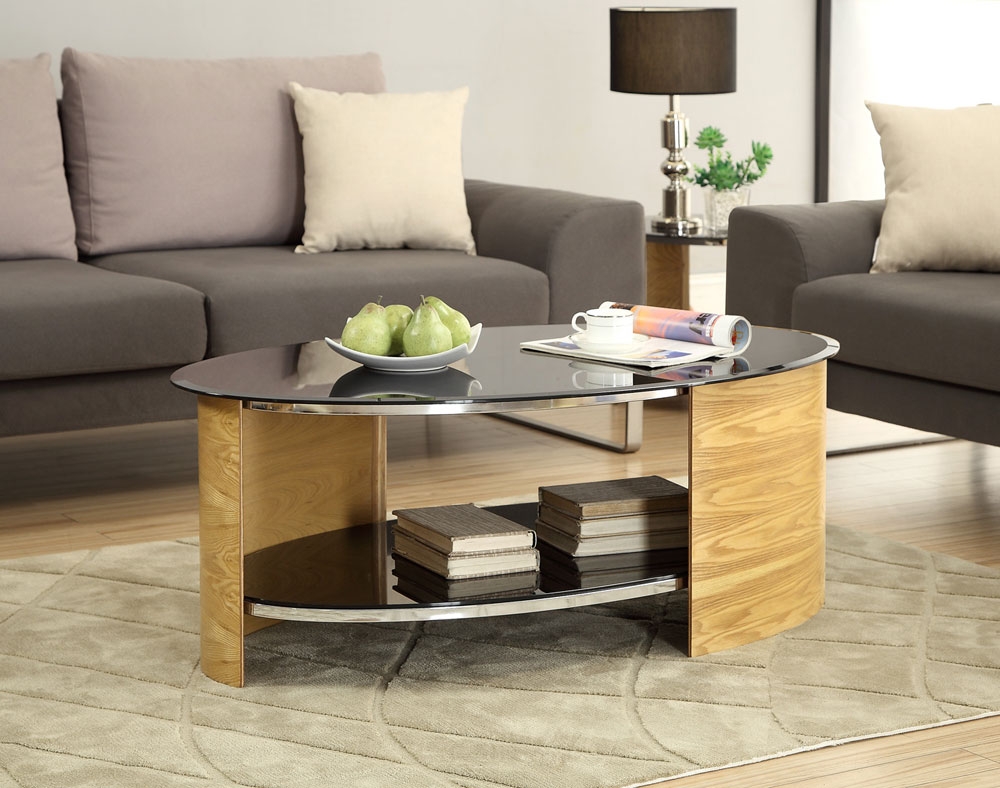 JUAL Curve Oak Coffee Table JF301