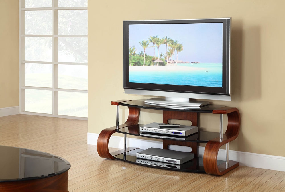 Curve Walnut 1100 TV Stand JF203