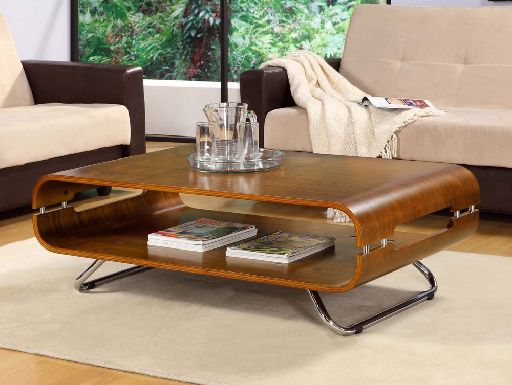 JUAL Curve Walnut Coffee Table JF302