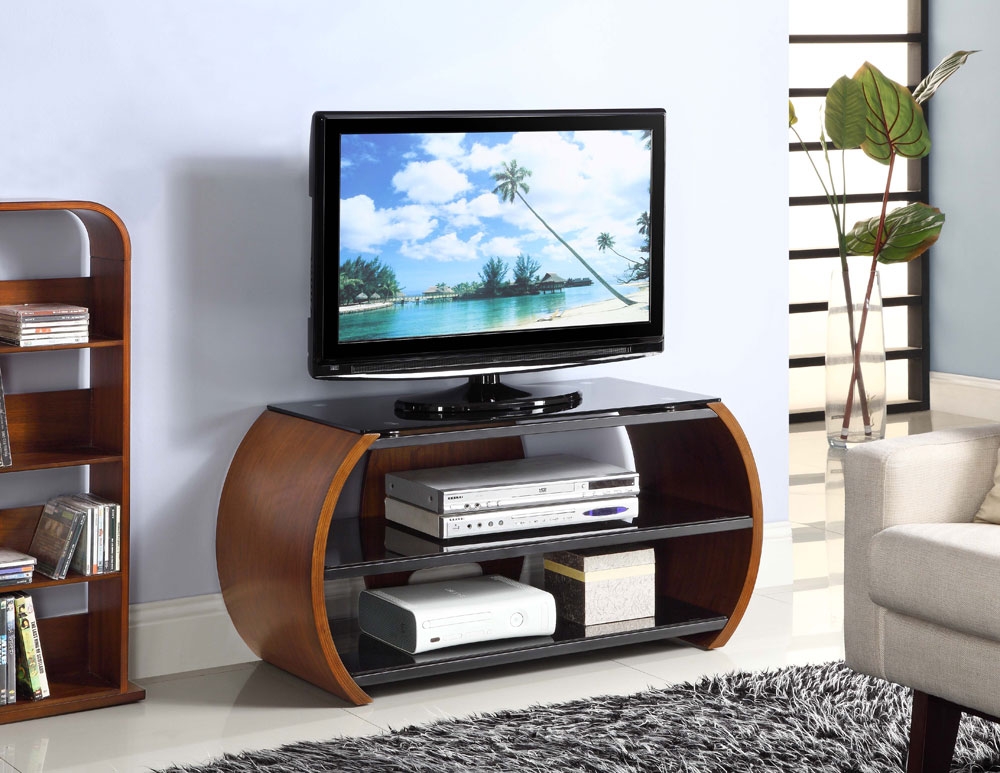 Curve Walnut TV Stand JF208