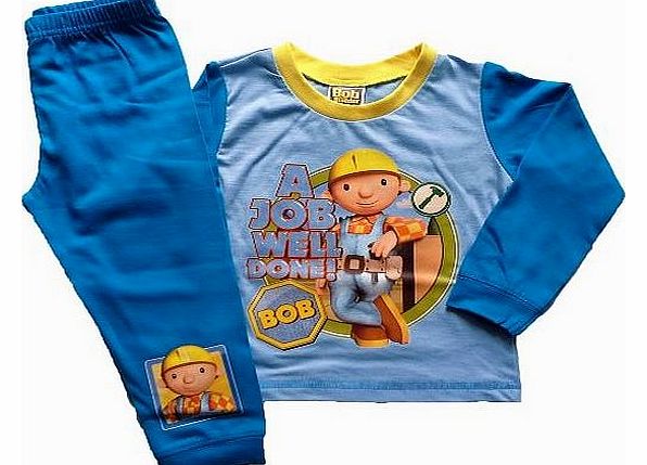 Jujak Boys Pyjamas PJs Official Character Long Short Snugglefit -12mths to 10yrs (18 - 24 Months, Bob the Builder - A Job Well Done)