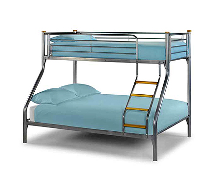 Julian Bowen Atlas Kids Metal Triple Sleeper Bunk Bed with