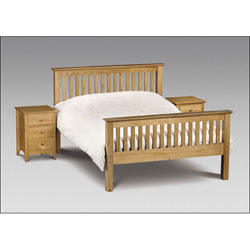 Julian Bowen Barcelona 3ft Single Bedstead - Solid Pine