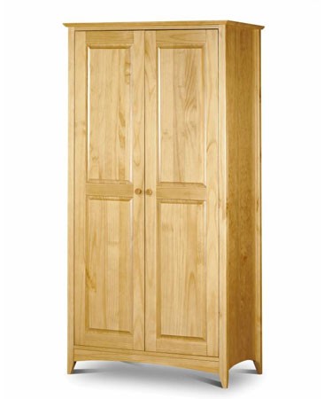 Julian Bowen Barcelona Natural Pine Two Door Wardrobe