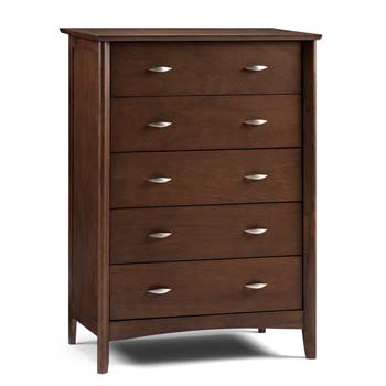 Julian Bowen Clearance - Ada Solid Wood 5 Drawer Chest