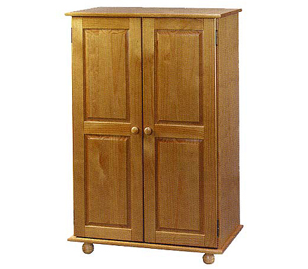 Clearance - Hamilton Pine Short Wardrobe