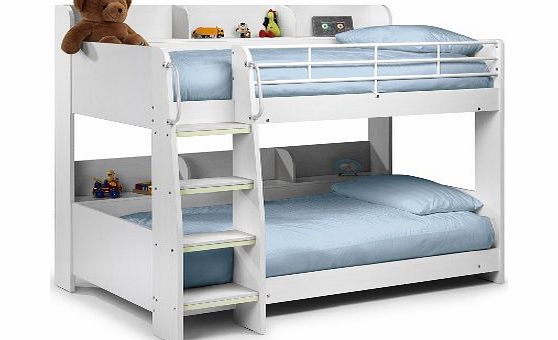 Julian Bowen Domino Single Bunk Bed, Stone White