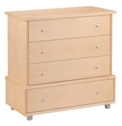 Julian Bowen Ginza Beech Veneer 4 Drawer Chest