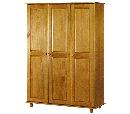 Hamilton Pine 3 Door Wardrobe