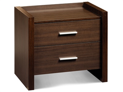 Julian Bowen Havana 2 Drawer Bedside Table Small Single