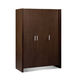 Havana Wardrobe with 3 Doors in Composite Board with Wenge finish