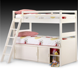 Juilan Bowen Pandora Storage Bunk in Stone White finish