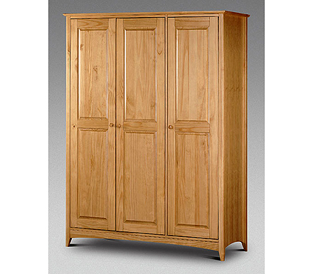 Julian Bowen Kelham Pine 3 Door Wardrobe