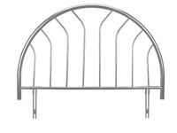 Julian Bowen Lola 3 Single Silver Headboard