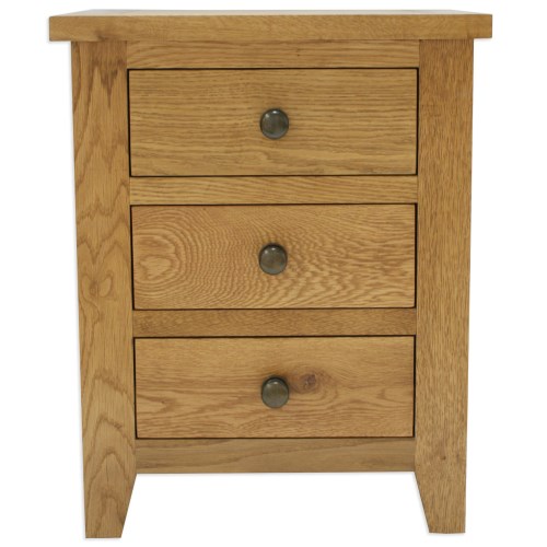 Julian Bowen Marlborough 3 Drawer Bedside Table