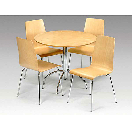 Modi Maple Round Dining Set