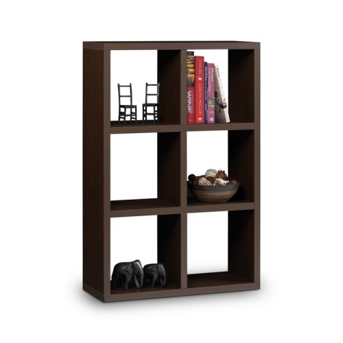 Picasso 6 Cube Bookcase In Mahogany