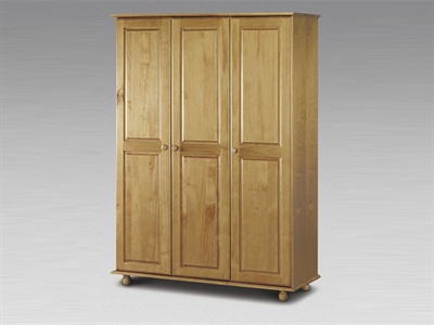 Julian Bowen Pickwick 3 Door Hanging Wardrobe Small Single