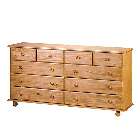 Pickwick Pine 6+4 Drawer Chest