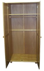 Julian Bowen Pine 2 Door Double Wardrobe