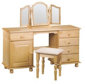 Julian Bowen Pine Double Dressing Table