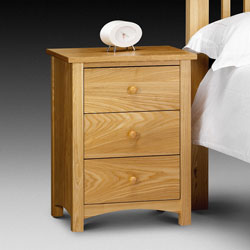 Julian Bowen Rutland - Bedside Cabinet (Oak)