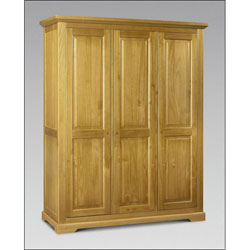 Julian Bowen Sheraton 3 Door Wardrobe - Solid Pine