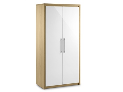 Julian Bowen Stockholm 2 Door Hanging Wardrobe Small Single