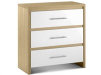 Julian Bowen Stockholm 3 Drawer Chest Drawer Chest