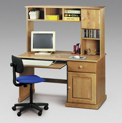 Julian Bowen Surfer Computer Desk - Solid Pine