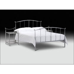 Julian Bowen Venus 4ft 6 Double Bedstead - Aluminium