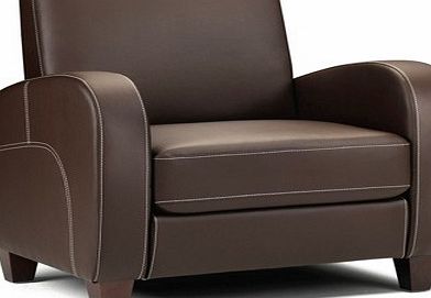 Julian Bowen Vivo Chair in Chestnut Faux Leather