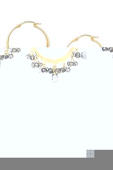 Julie Sandlau Beaded hoop earrings