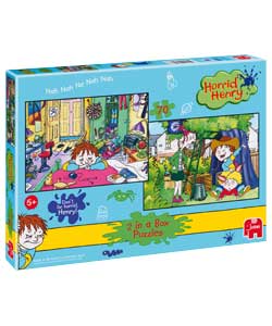 Jumbo Horrid Henry 2 x 70 Piece Jigsaw Puzzle