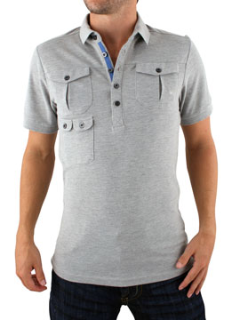 Grey Gustav Polo Shirt