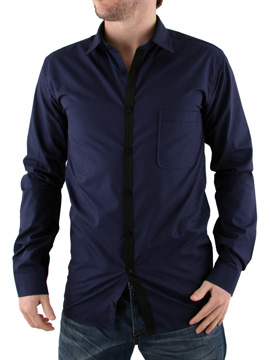 Navy Stockholm Plain Shirt