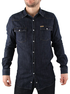 Navy Walker Sam Denim Shirt