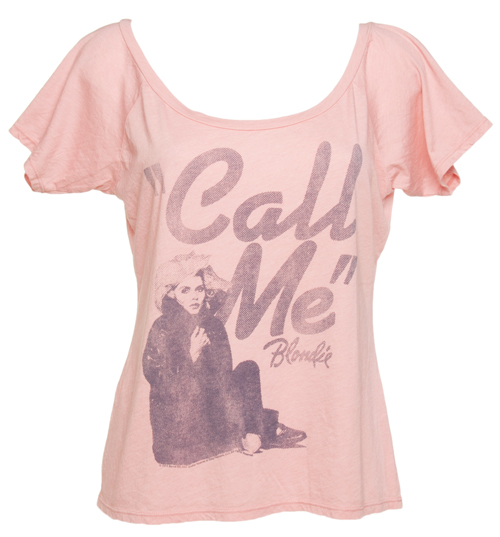 Ladies Pink Blondie Call Me Slouch Raglan